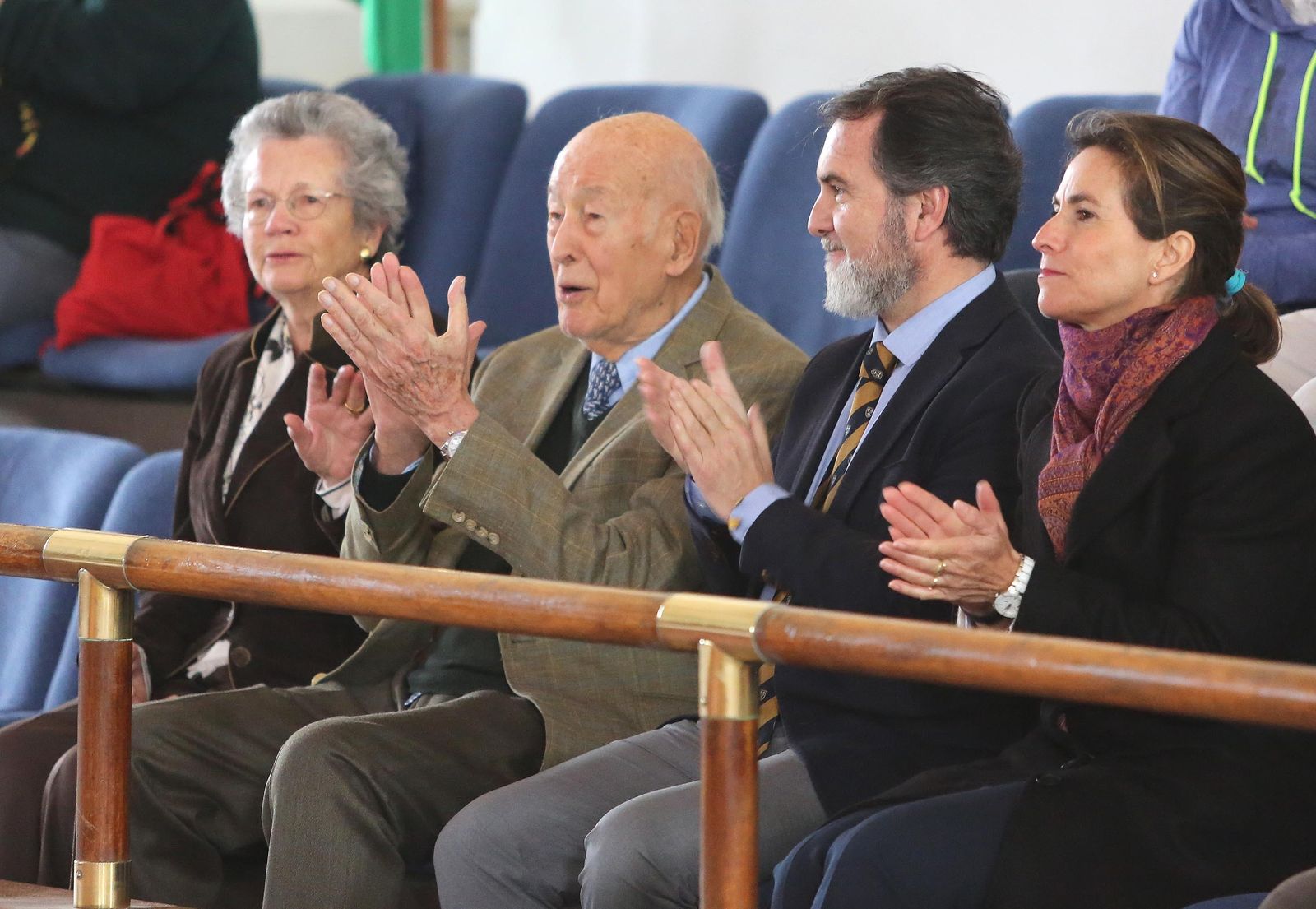 Visita a la Real Escuela del Arte Ecuestre del Ex-Presidente de Francia Valéry Giscard D'Estaigne
