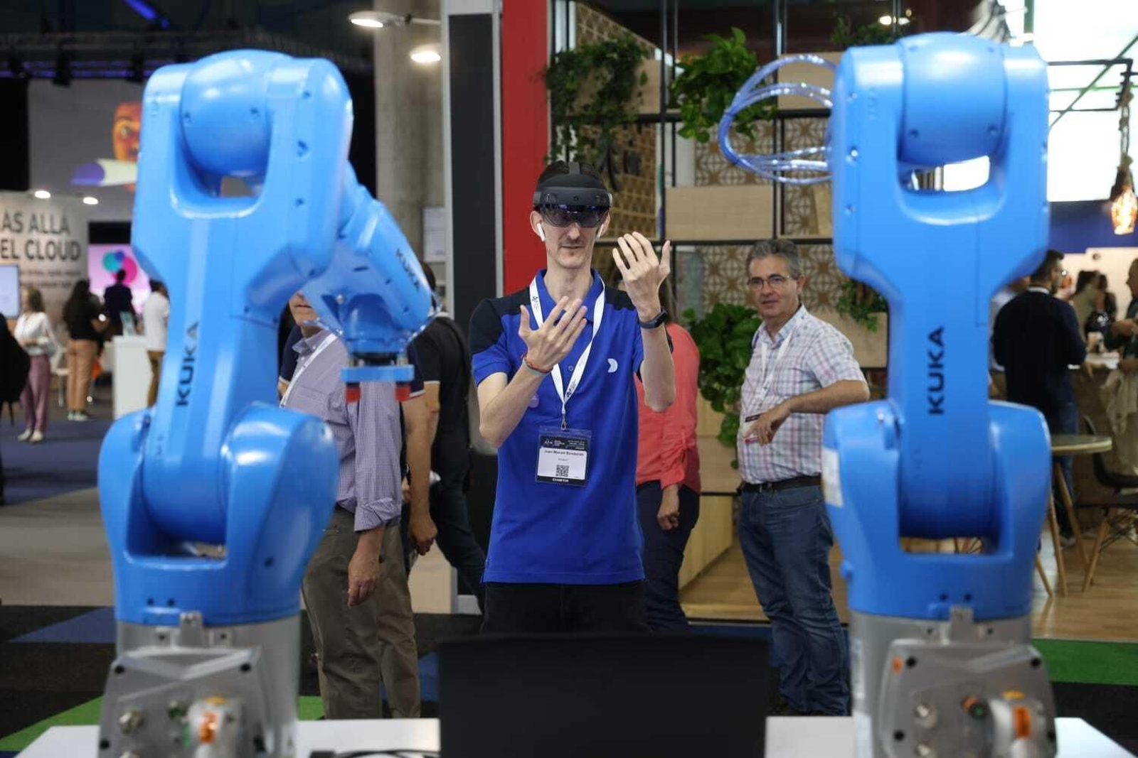 Una de las tecnologías expuestas en el Congreso Digital Enterprise Show (DES) celebrado en Málaga.