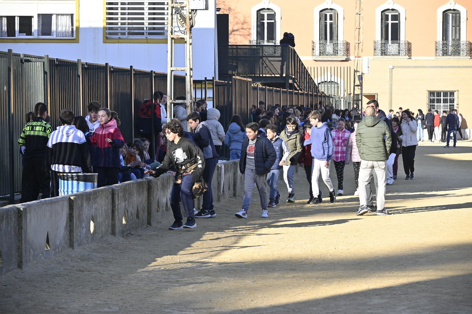 Imágenes del simulacro de incendio en el Funcadia