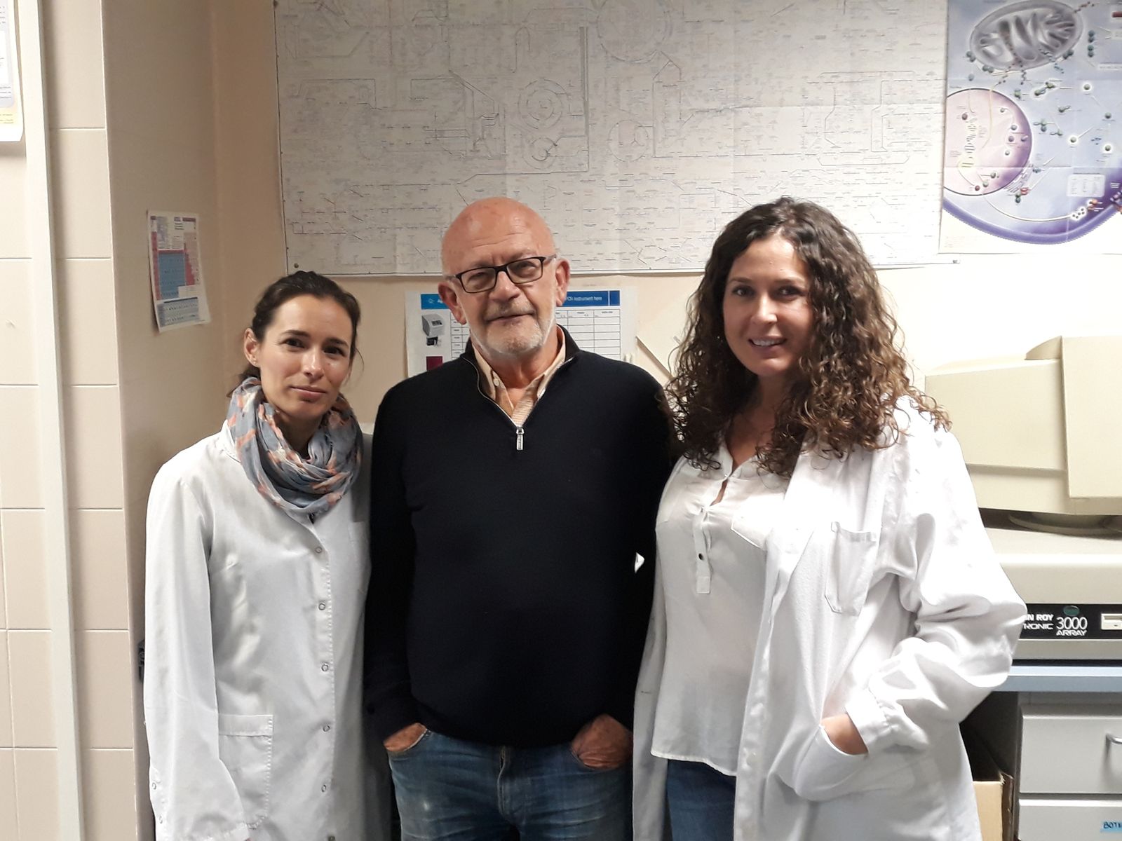 Teresa Cruz, Antonio Osuna y Mercedes Gómez.