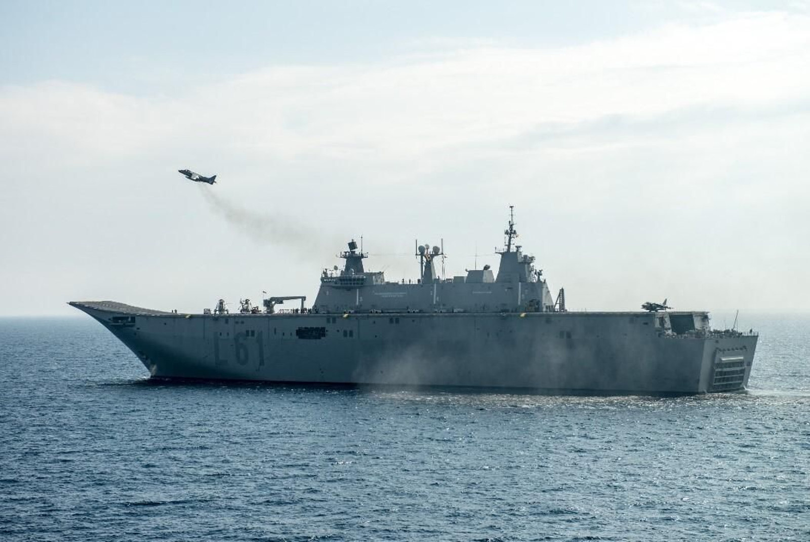 El portaeronaves Juan Carlos I.