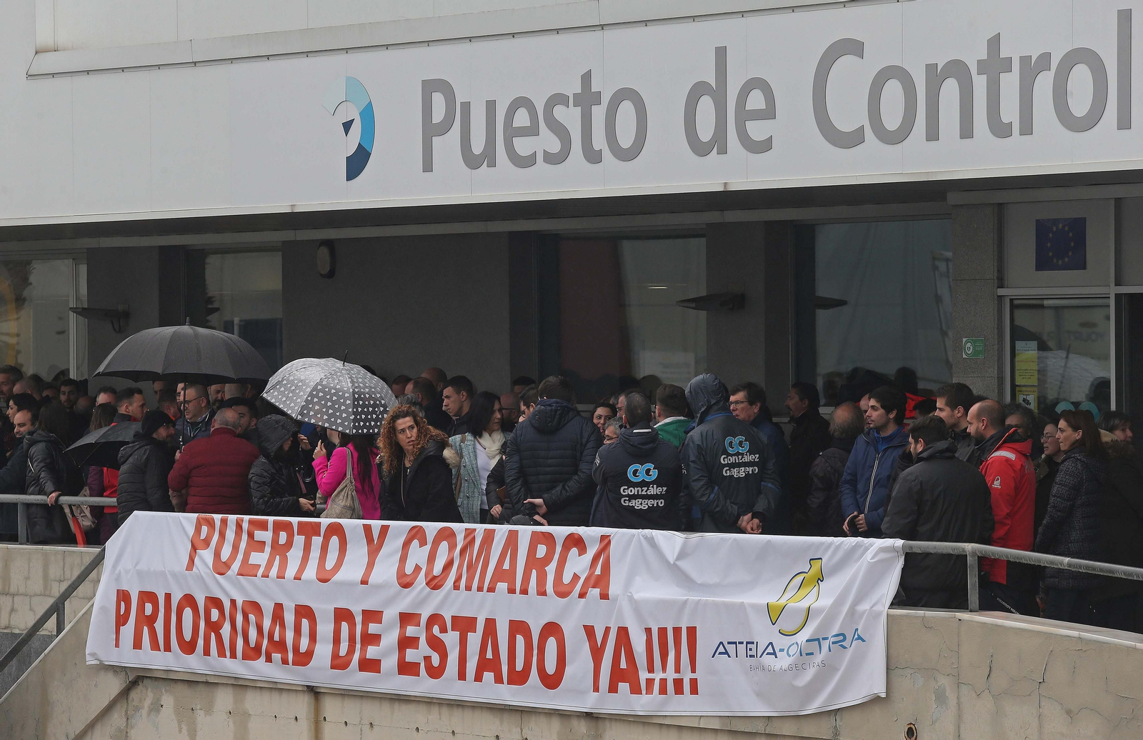 Fotos de la concentración en el PIF del puerto de Algeciras