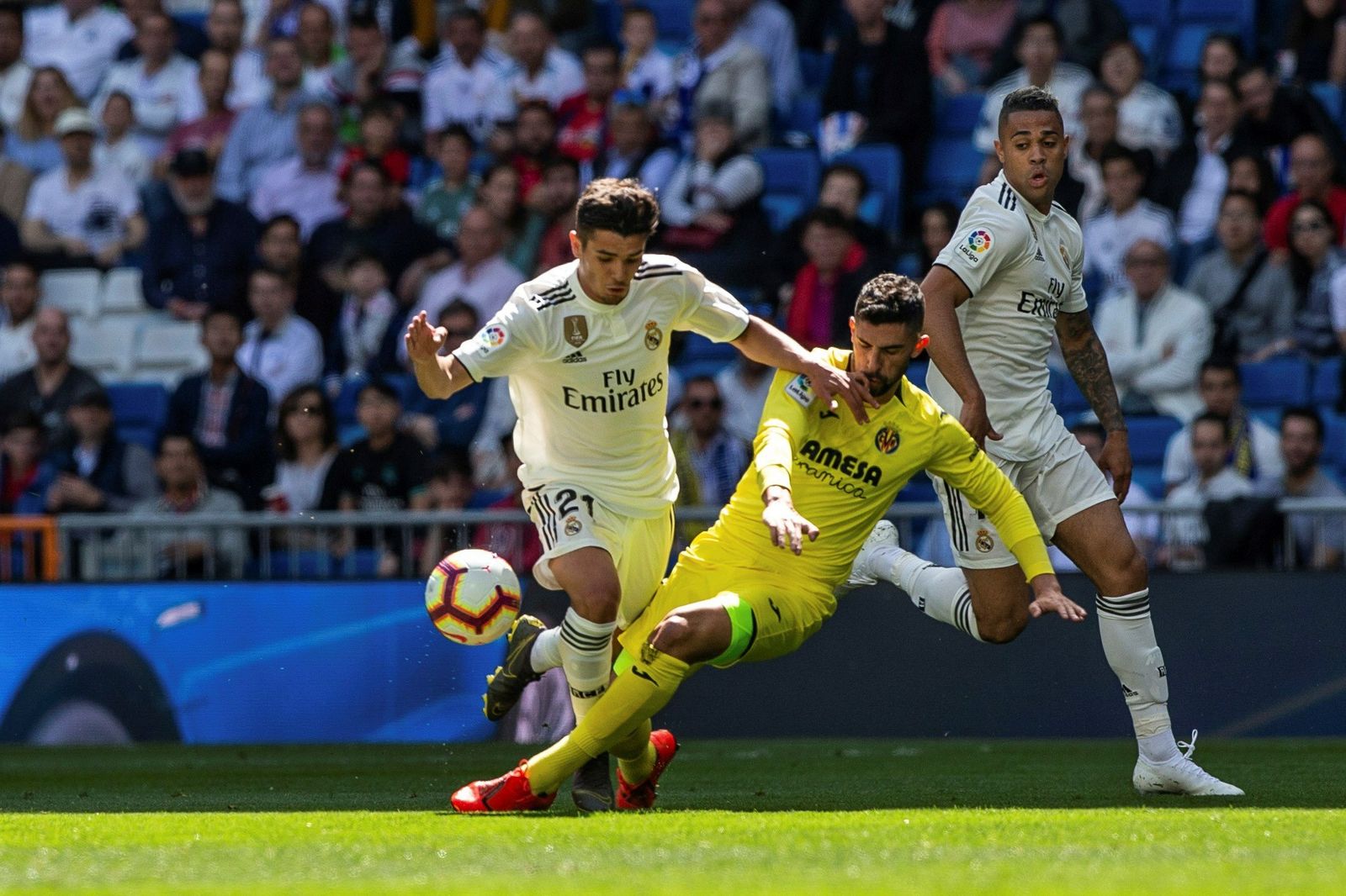 El Real Madrid - Villarreal, en imágenes