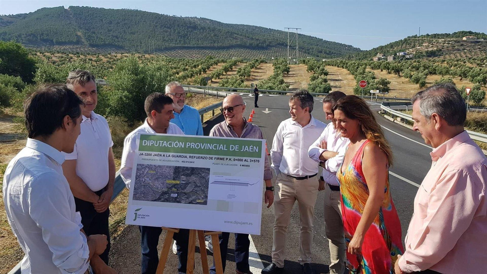 Inauguración de las actuaciones ejecutadas en la carretera JA-3200. Inauguración de las actuaciones ejecutadas en la carretera JA-3200.