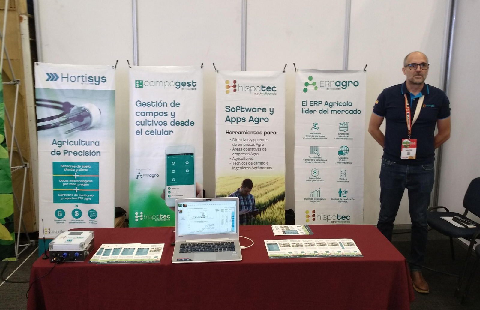 Expositor de Hispatec en Jalisco (México)