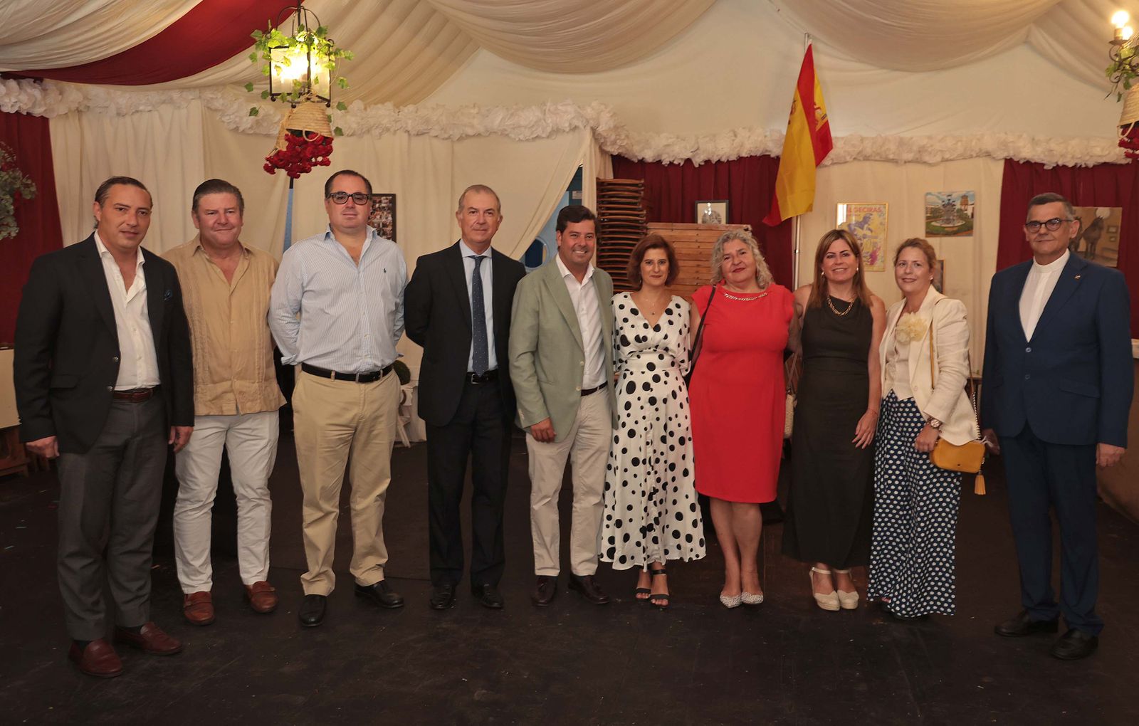 Imágenes de la recepción en la caseta La Providencia en la Feria Real de Algeciras