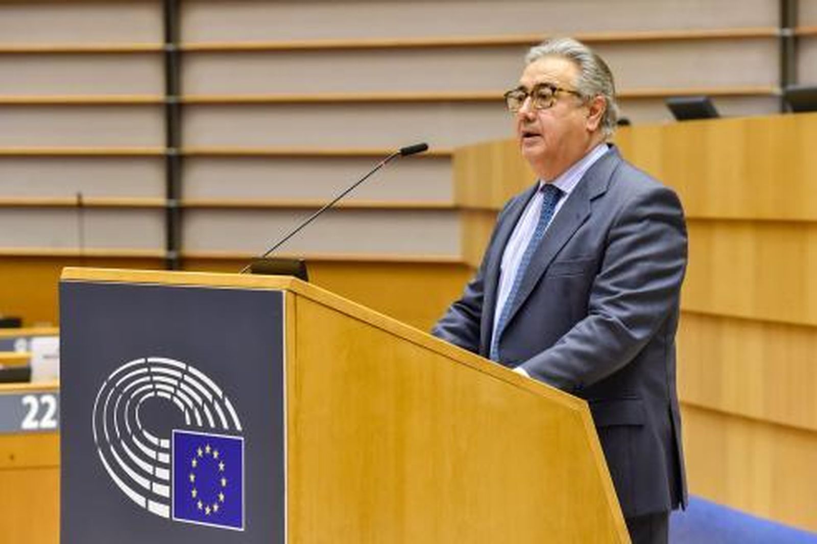 Juan Ignacio Zoido en el Parlamento Europeo.
