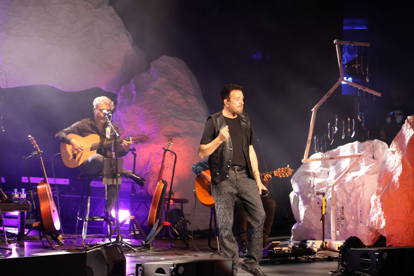 Manolo García durante su concierto en El Ejido.