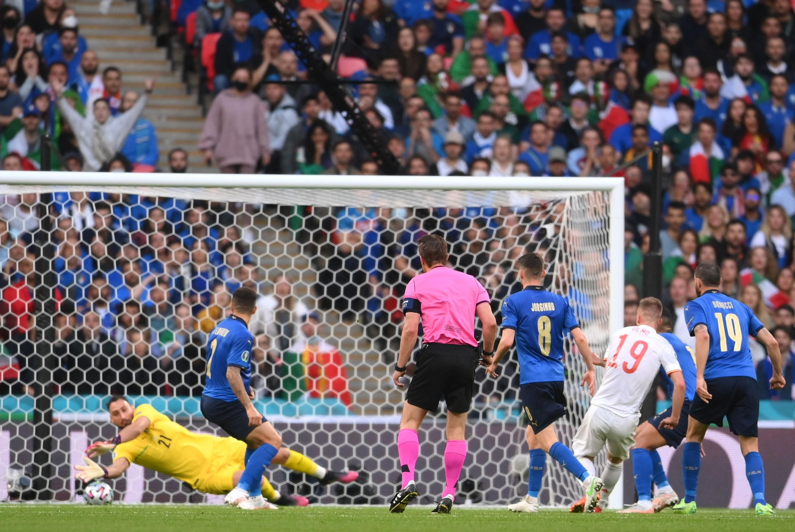 Las imágenes de la semifinal Italia-España de Eurocopa