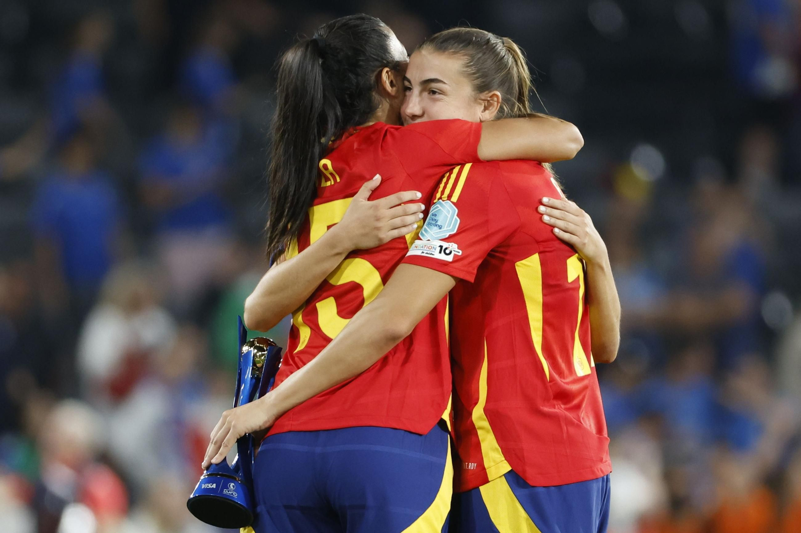Las fotos del Italia - España de la Eurocopa femenina