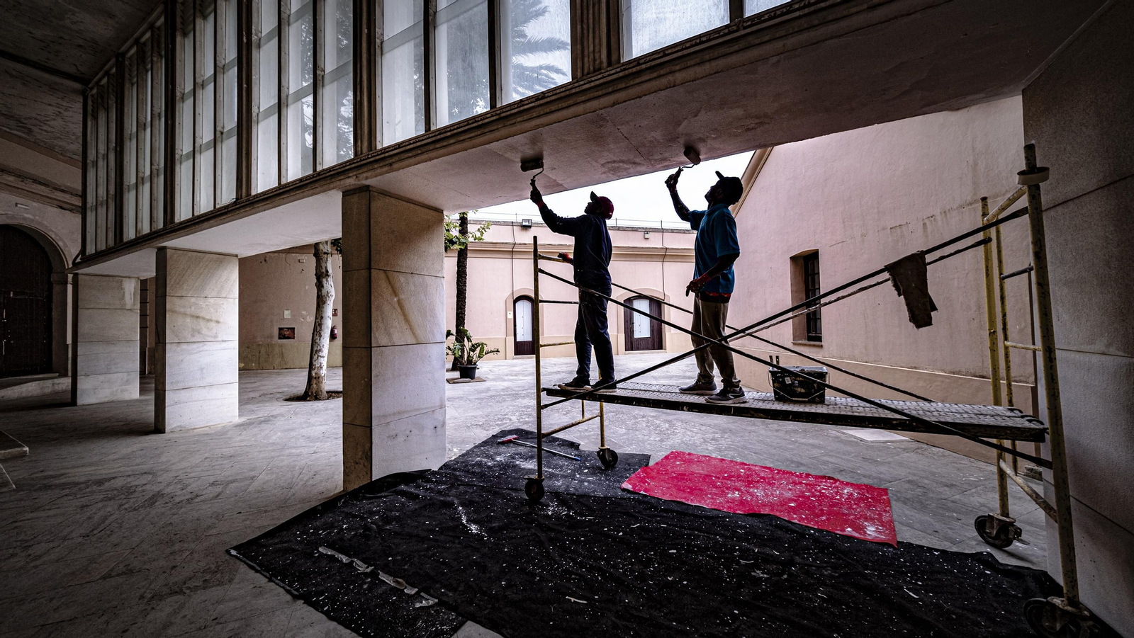 Las imágenes de las obras en el Baluarte de Candelaria de Cádiz