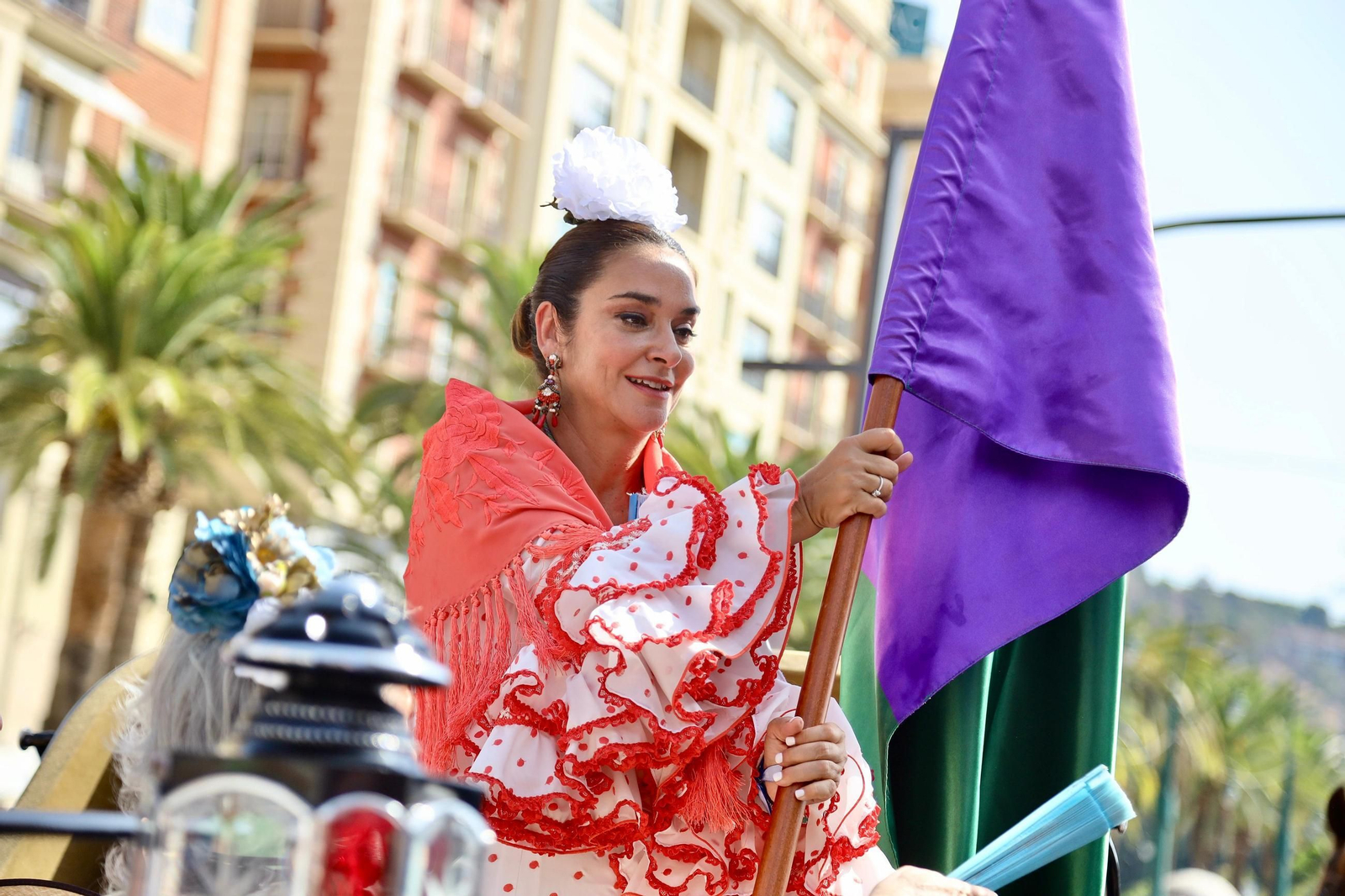 La Romería al Santuario de la Victoria que inicia la Feria de Málaga, en fotos
