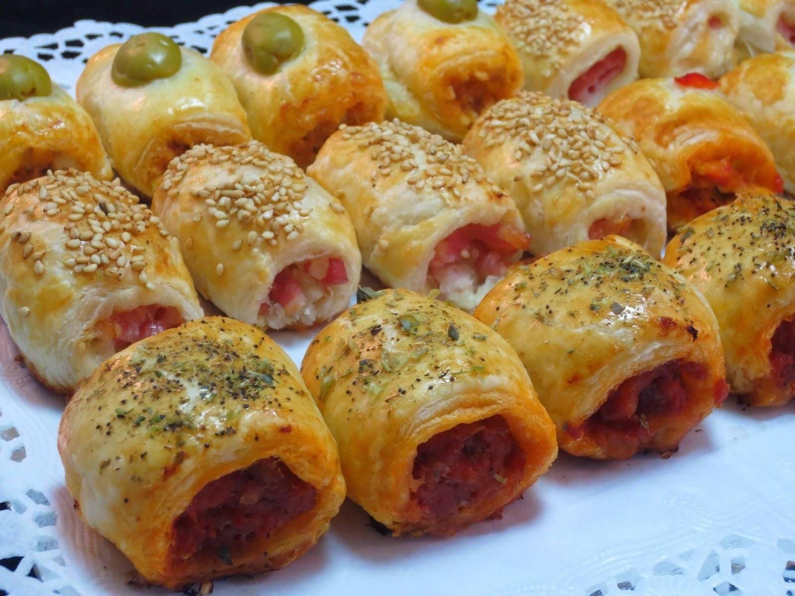 Saladitos de diferentes tipos para servir en Navidad