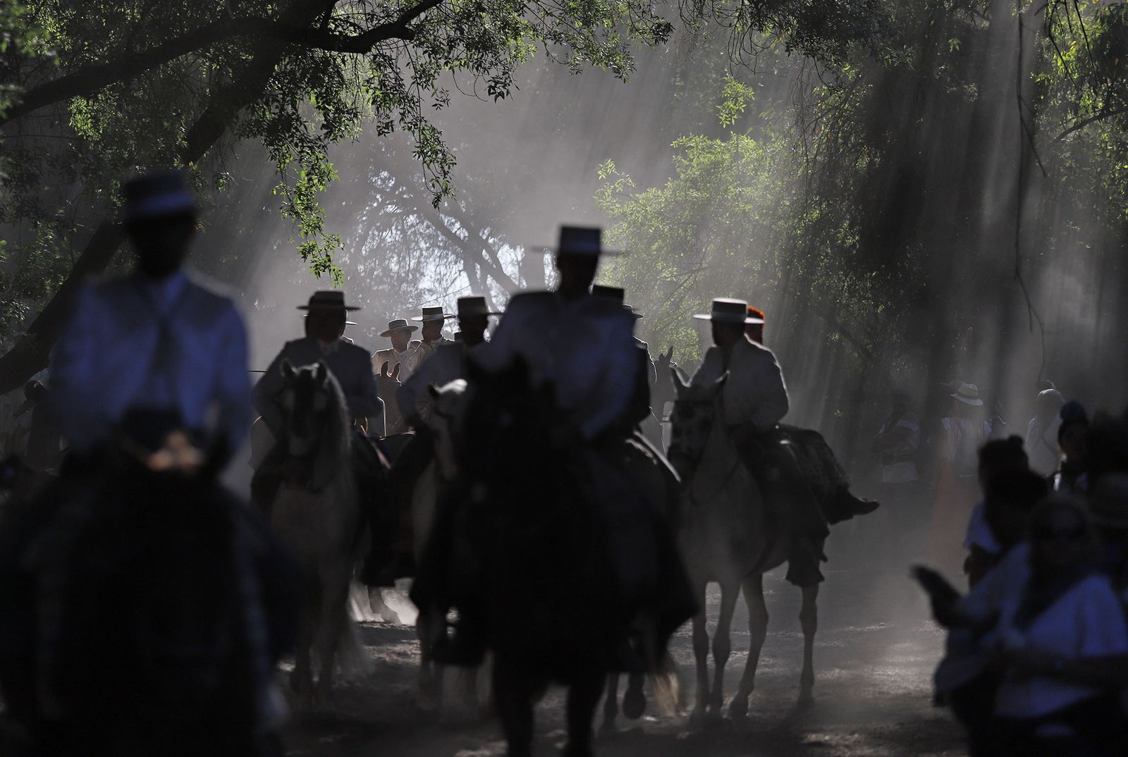 Imágenes de la Hermandad de Huelva a su paso por El Charco