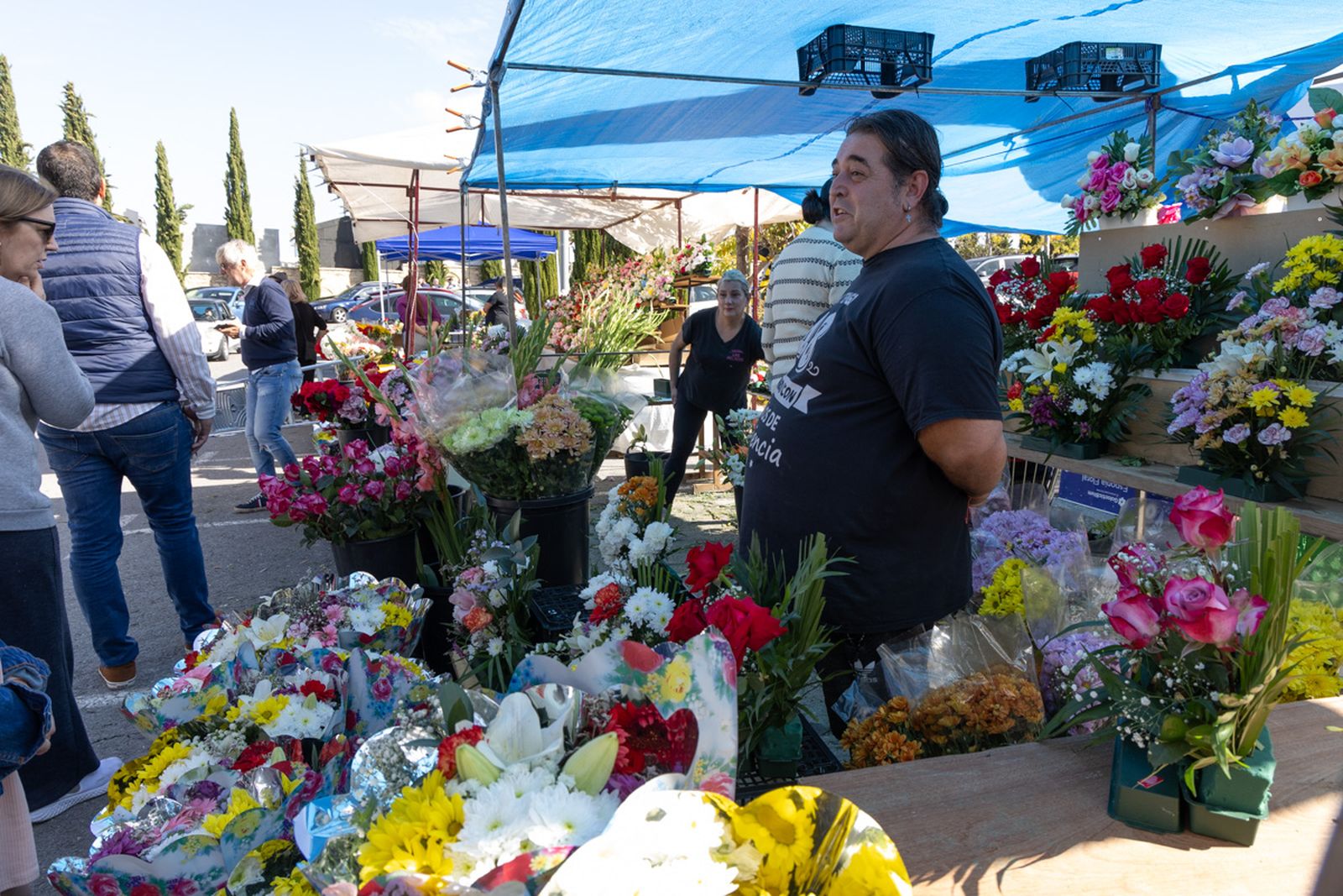 Día de Los Santos en el cementerio de San Fernando y San Eufrasio de Jaén, en imágenes