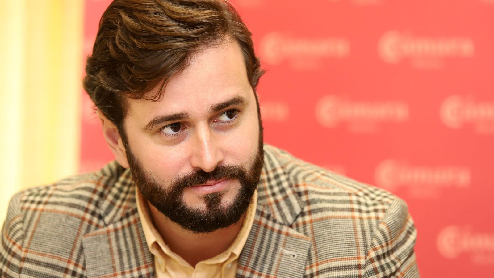 Daniel Toscano en la sede de la Cámara de Comercio de Huelva.