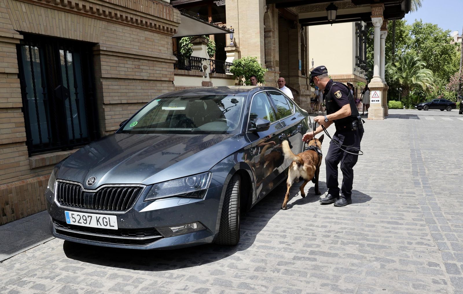Policía Nacional hace inspecciones del subsuelo y con los perros para la ONU