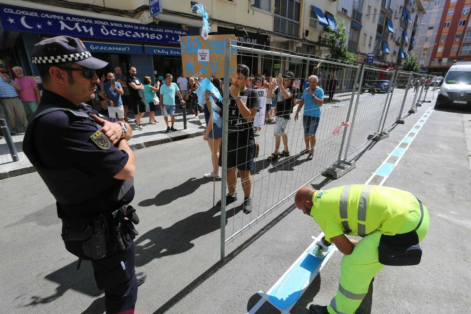 Comienzan las tareas para implantar la zona azul en calle La Unión