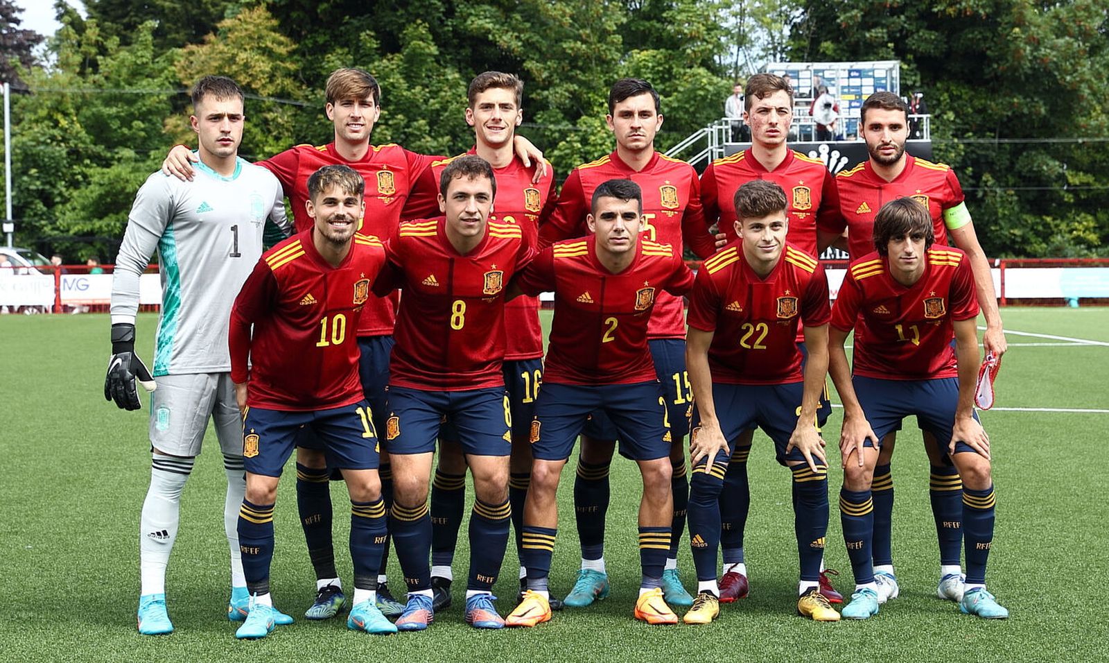 Alineación de España sub 21.
