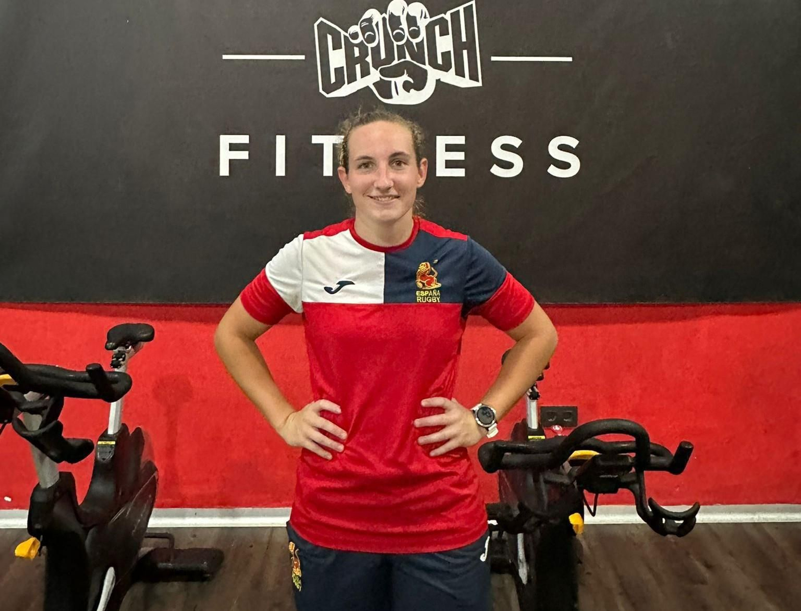 Lea Ducher, en un entrenamiento preparatorio para la cita mundialista.