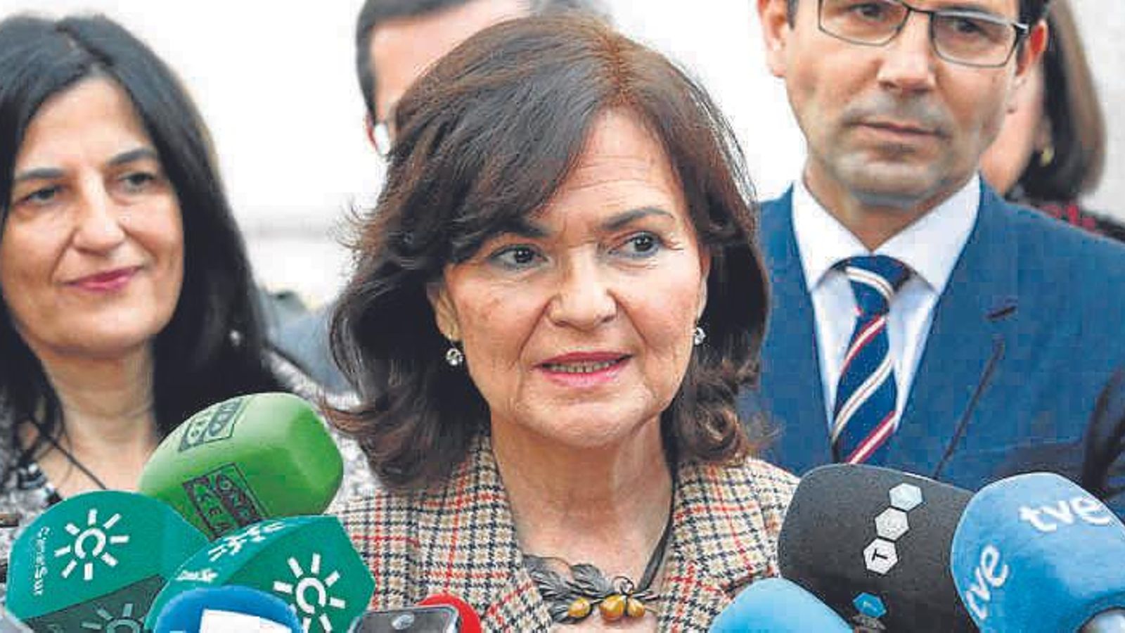 La vicepresidenta, Carmen Calvo