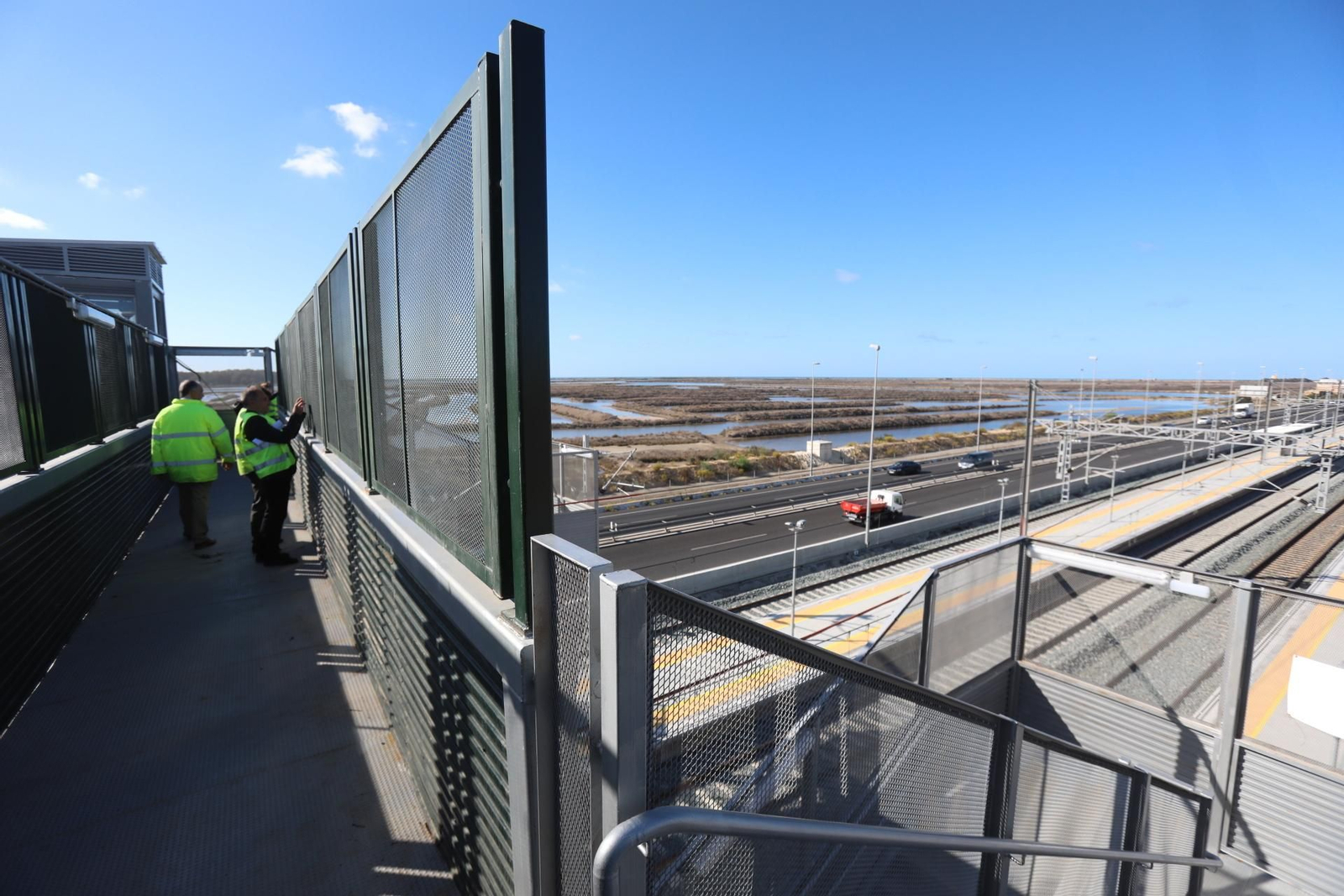 La obra del tranvía en Río Arillo, en imágenes