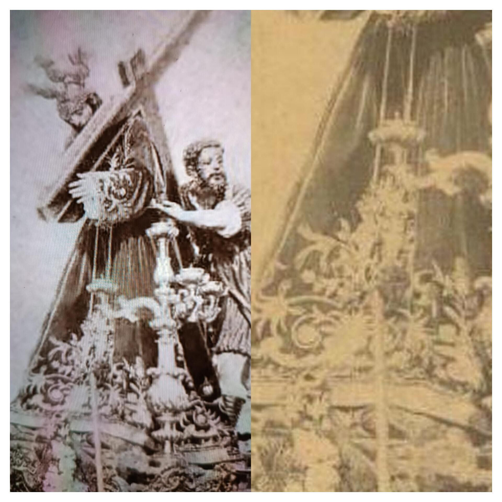 La túnica que en su día portaba el Nazareno de la Fuensanta de Morón