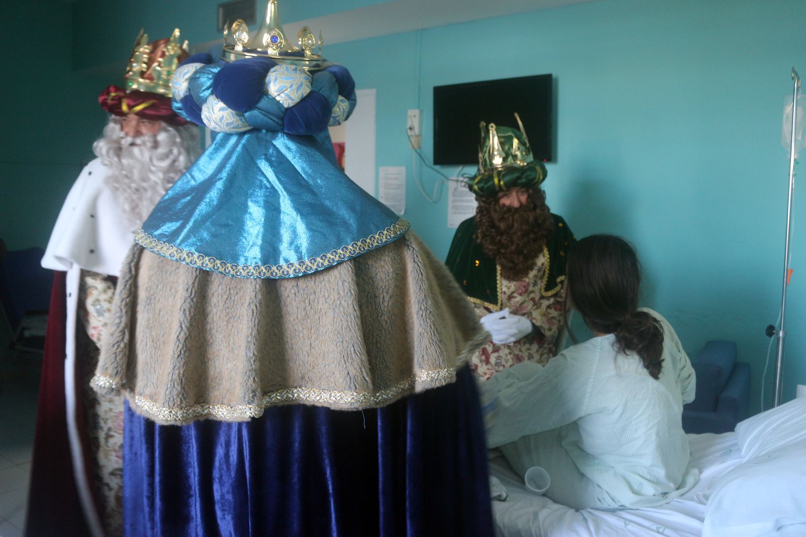 Visita de los Reyes Magos al Hospital de Puerto Real