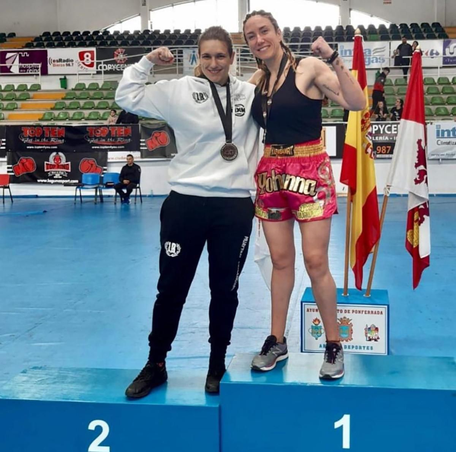 La agente de Guardia Civil destinada en Huelva Yohanna Alonso, campeona de España de Muay Thai