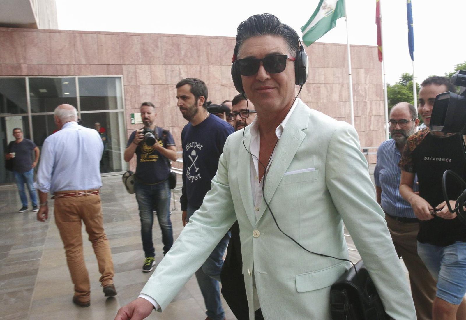 Ángel Garó, hace unos días, entrando a los juzgados