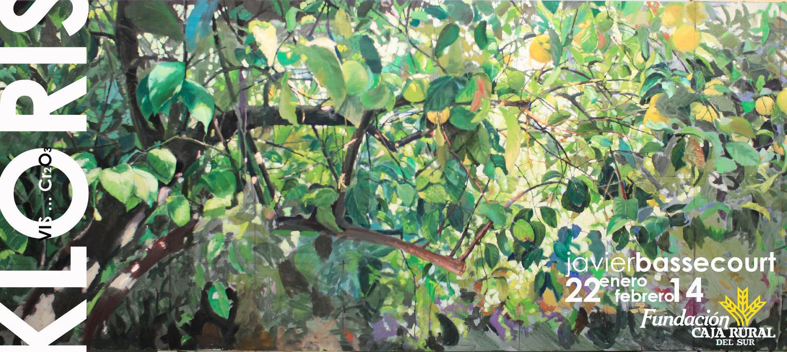 Detalle de una de las pinturas que se exhibe en Fundación Caja Rural del Sur.