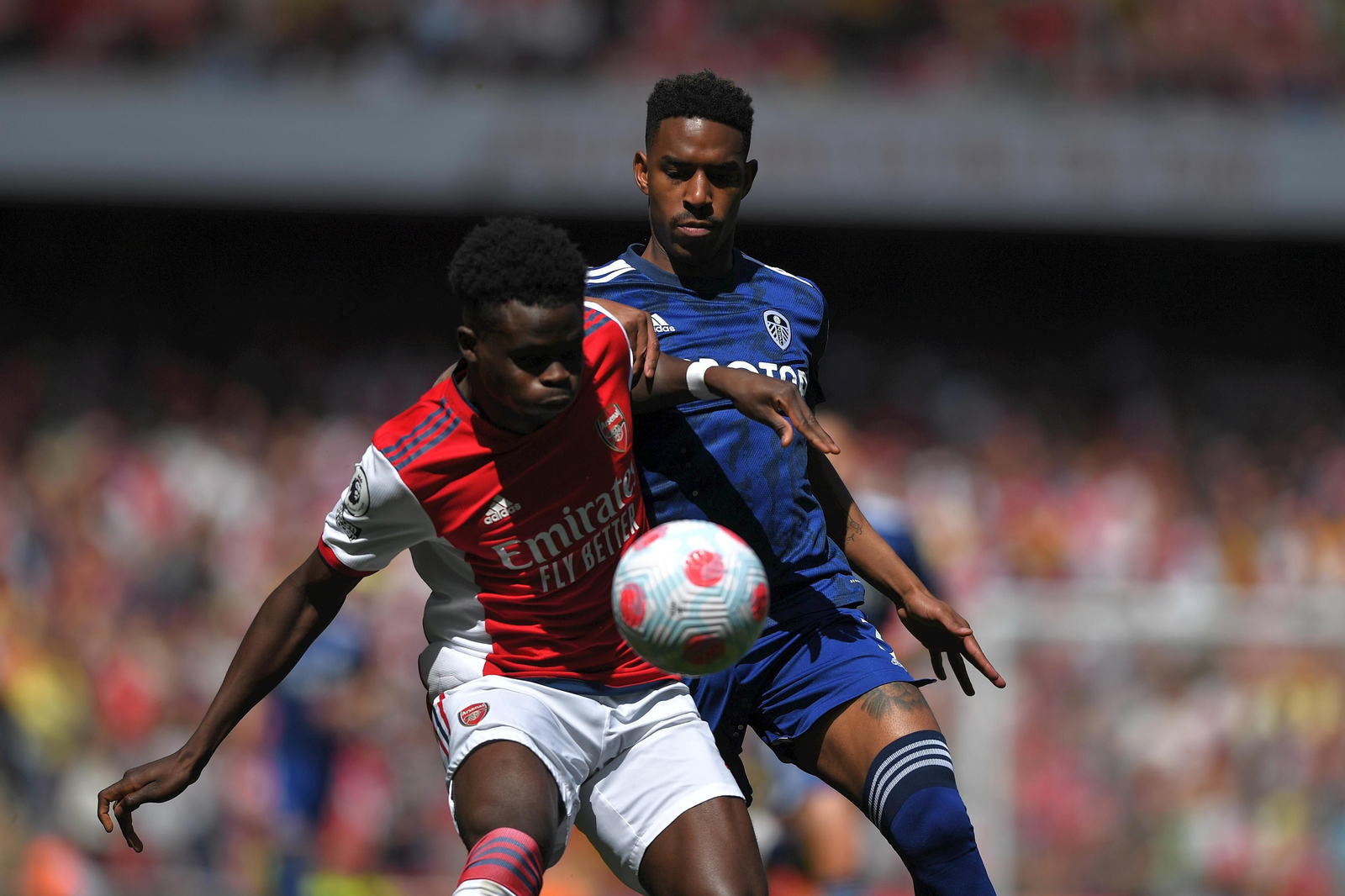 Junior Firpo, en un partido ante el Arsenal.
