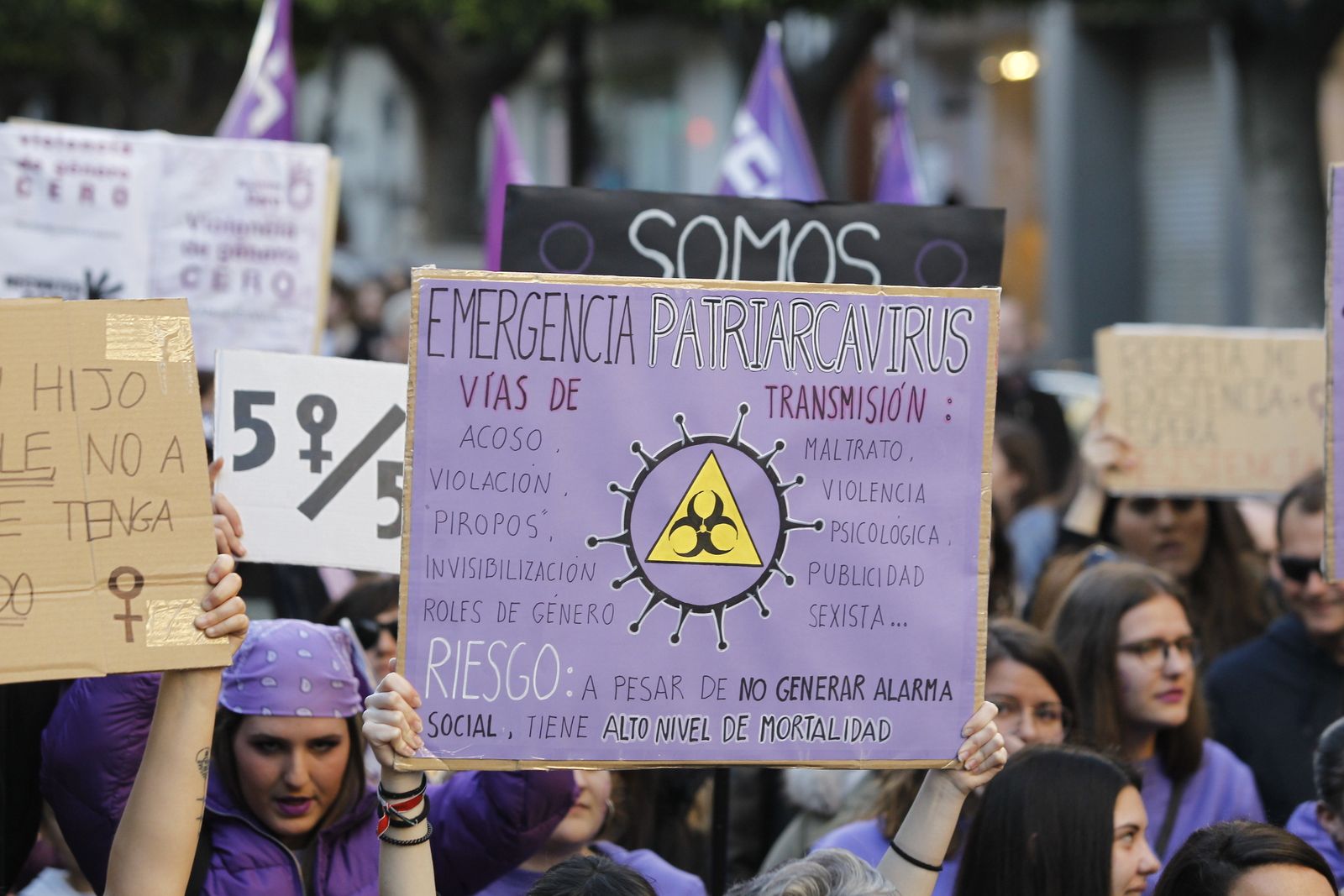 Fotogalería manifestación Día Internacional de la Mujer