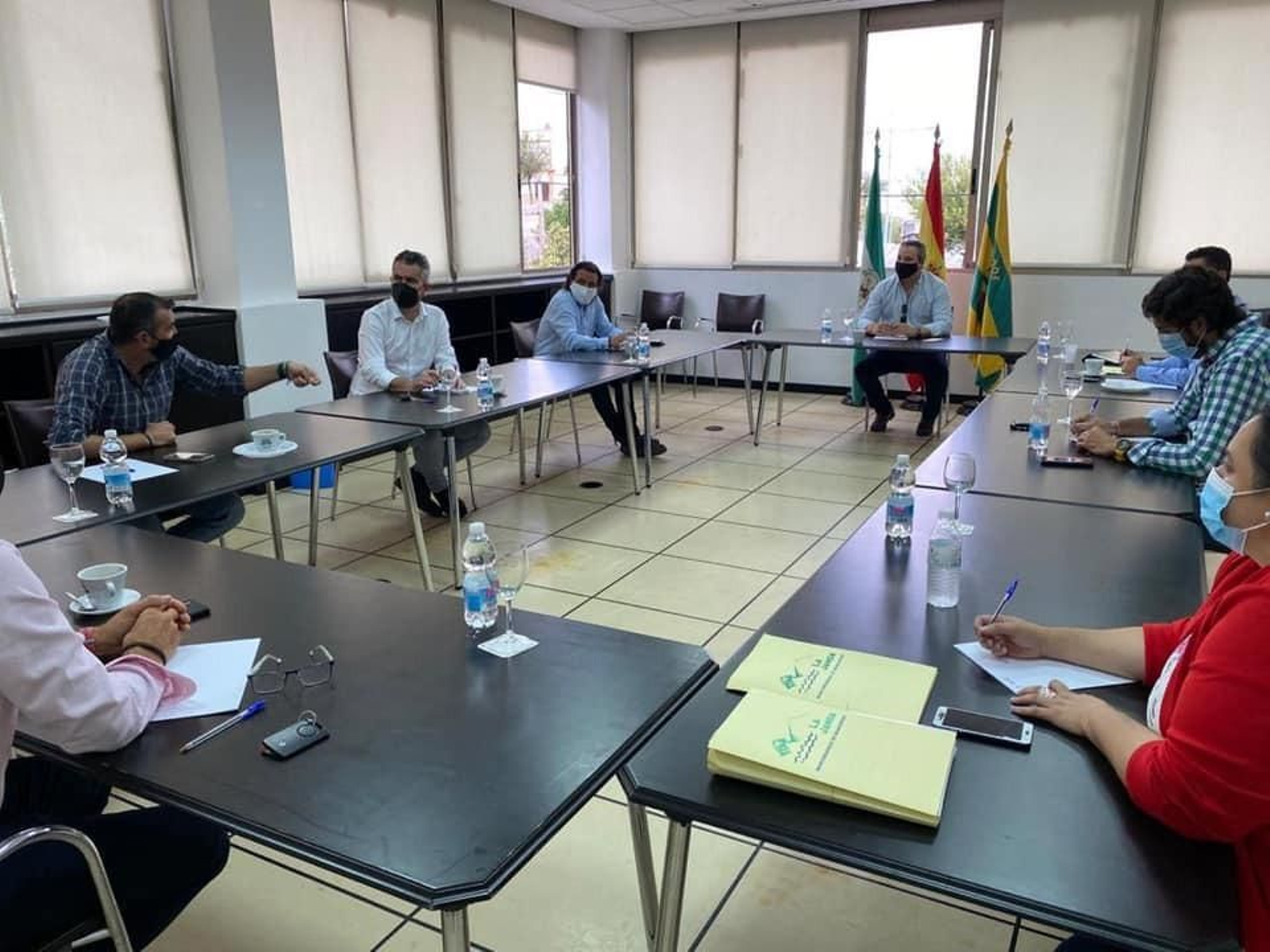 Los representantes de la Mancomunidad se reunieron en Paterna de Rivera.