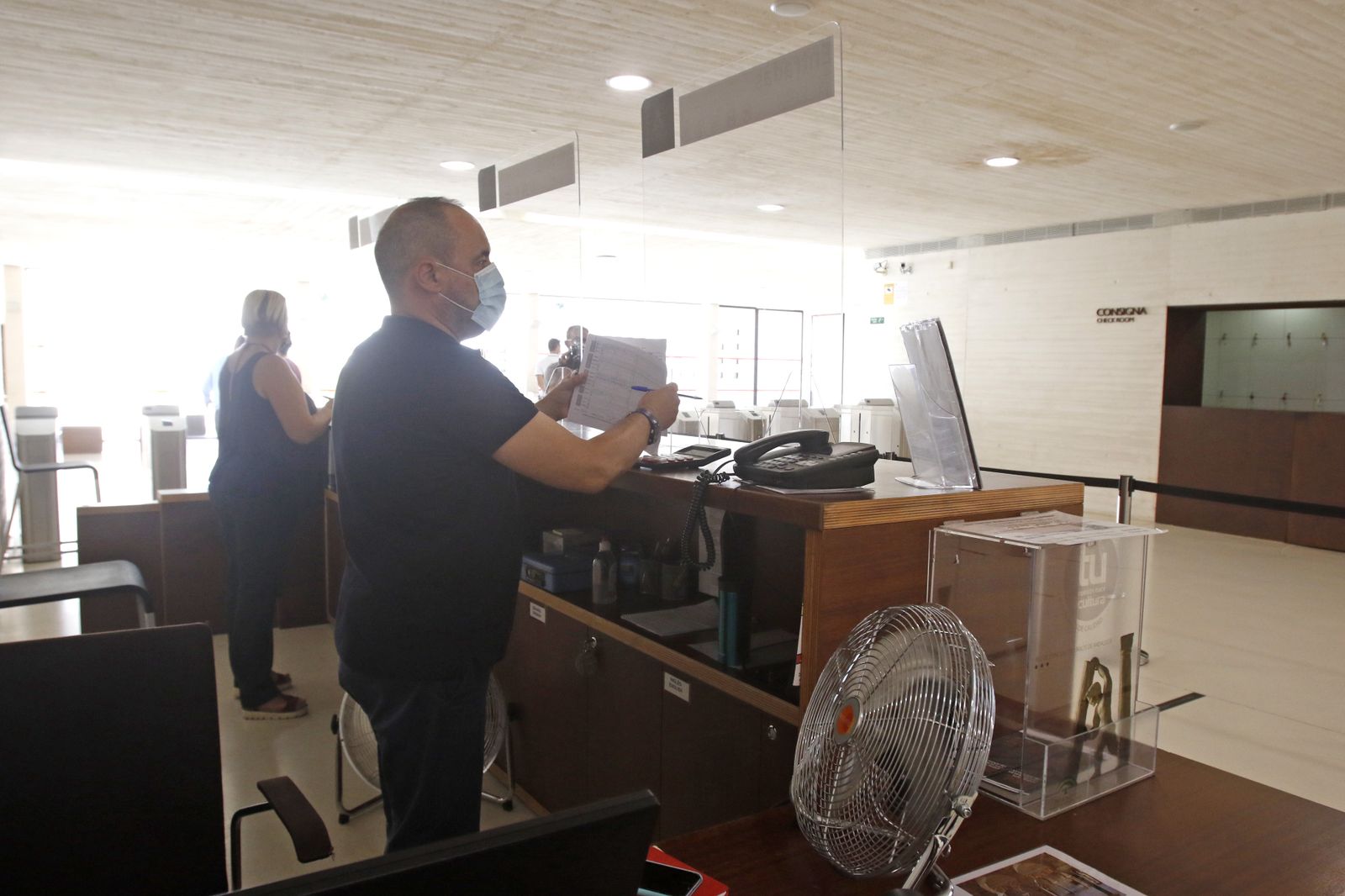 Trabajadores del Museo Medina Azahara.