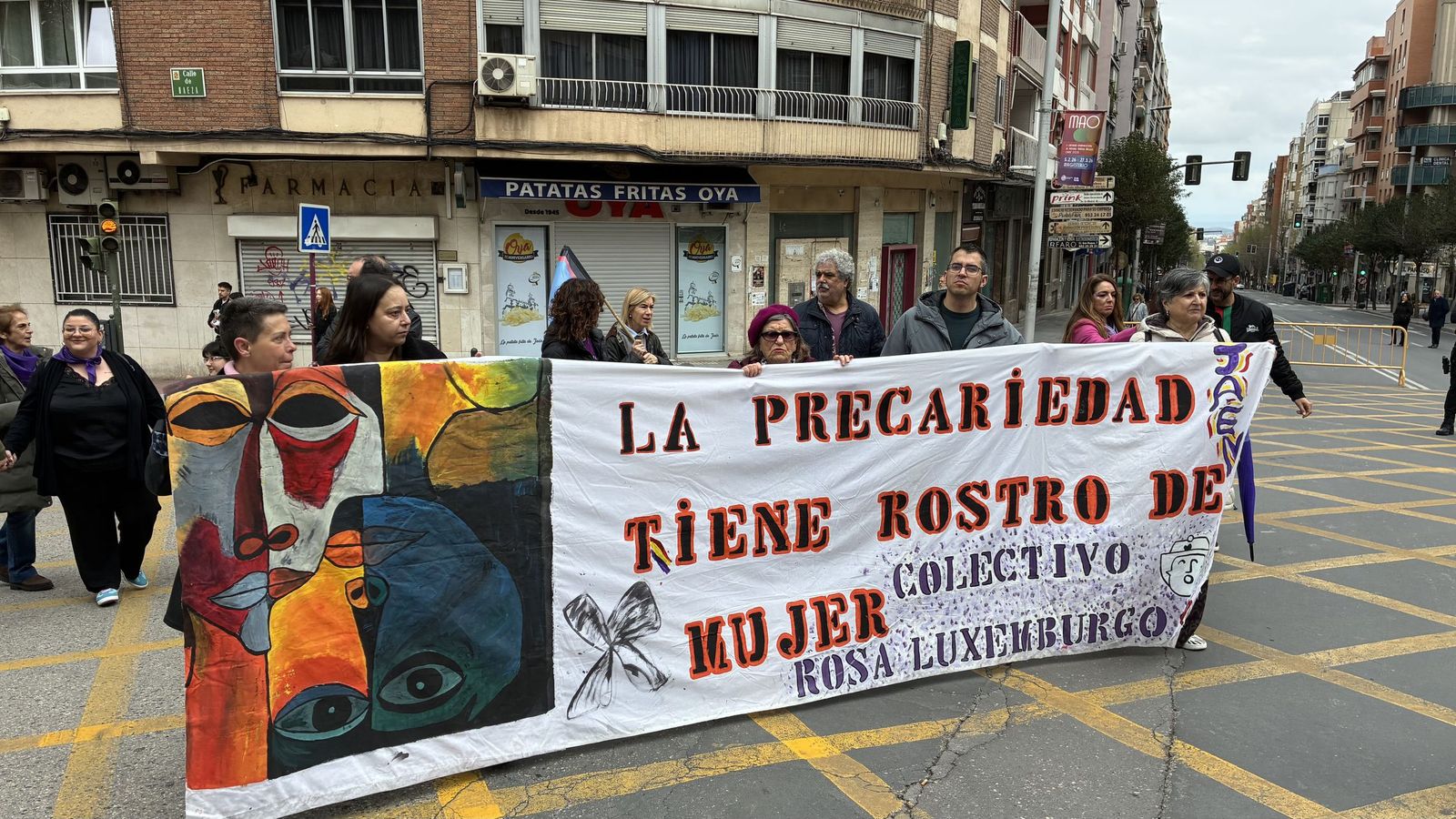 Manifestación del Día de la Mujer en Jaén.