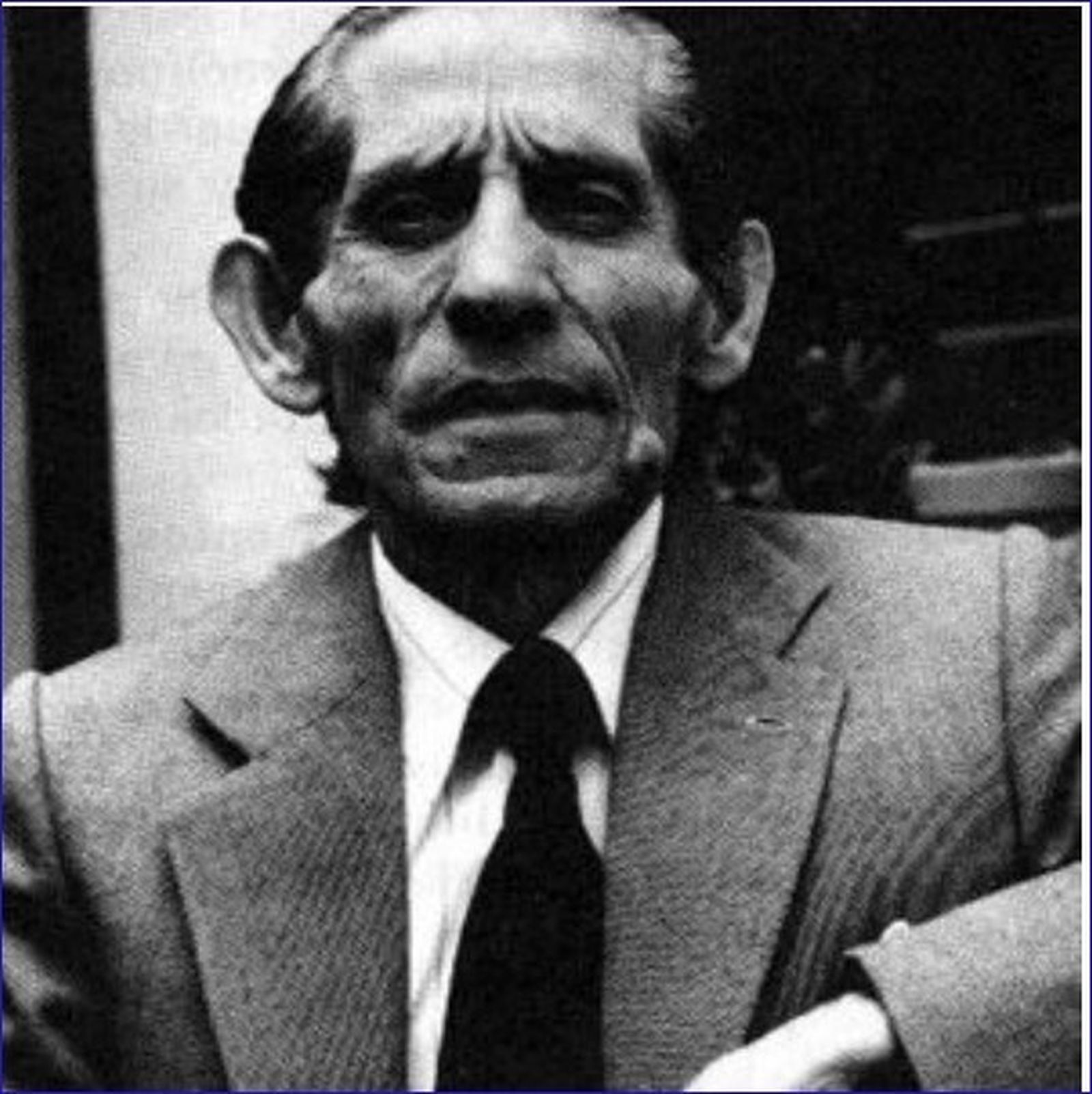 El cantaor Manolo Fregenal, ya mayor.