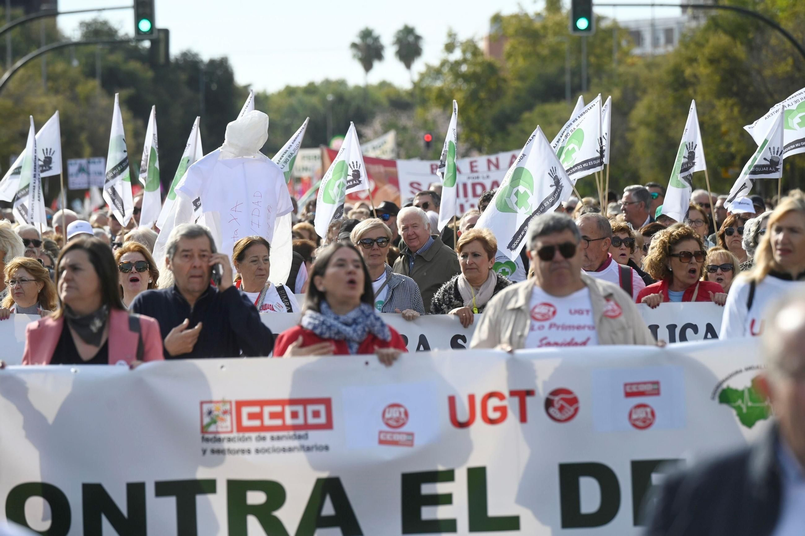 La manifestación en defensa de la sanidad pública en Córdoba
