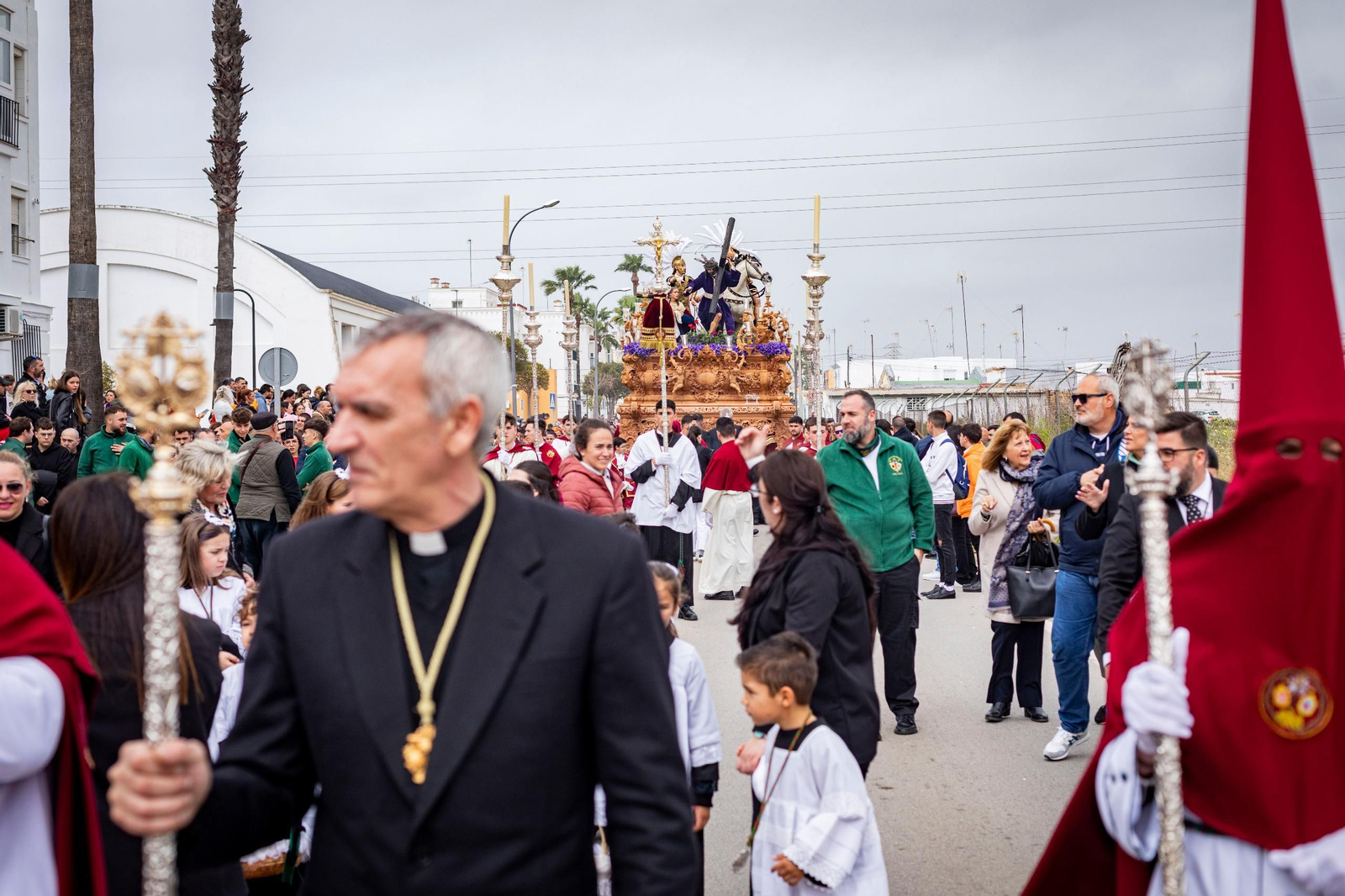 Las imágenes de la hermandad de Tres Caídas en la Semana Santa de San Fernando 2024