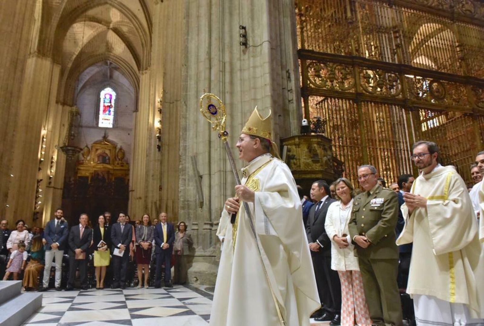 Un momento de la misa de los cincuenta años de Monseñor Asenjo.