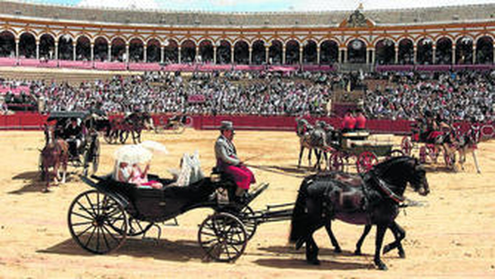 Exhibición de Enganches el año pasado en la Real Maestranza.