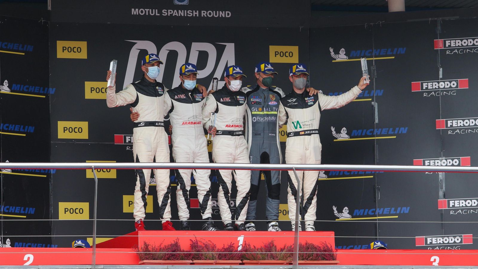 Podio de la Copa Cooper. Podio de la Copa Cooper.