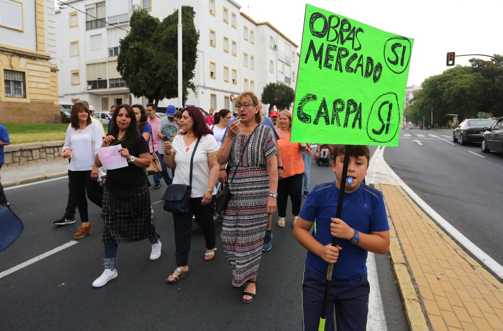 Más imágenes de la protesta de los minoristas del mercado de San Sebastián