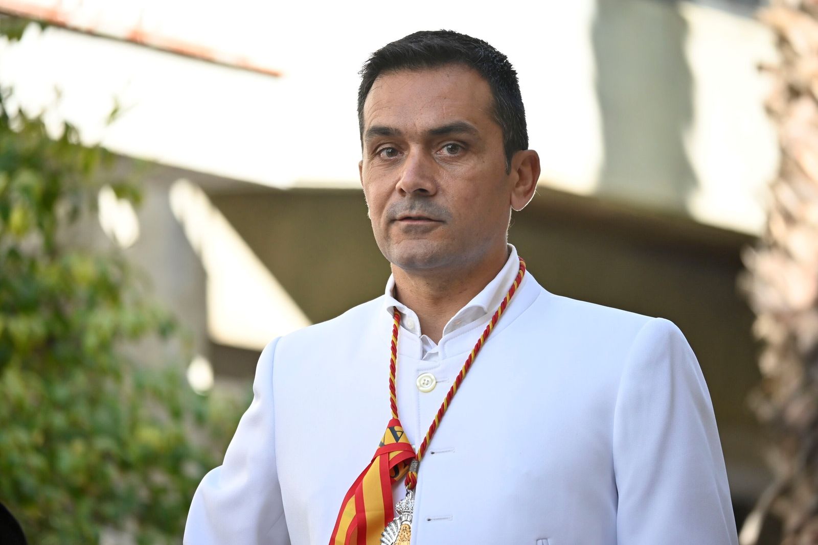 Imágenes de los peregrinos de la Hermandad de Emigrantes en su salida por las calles de Huelva