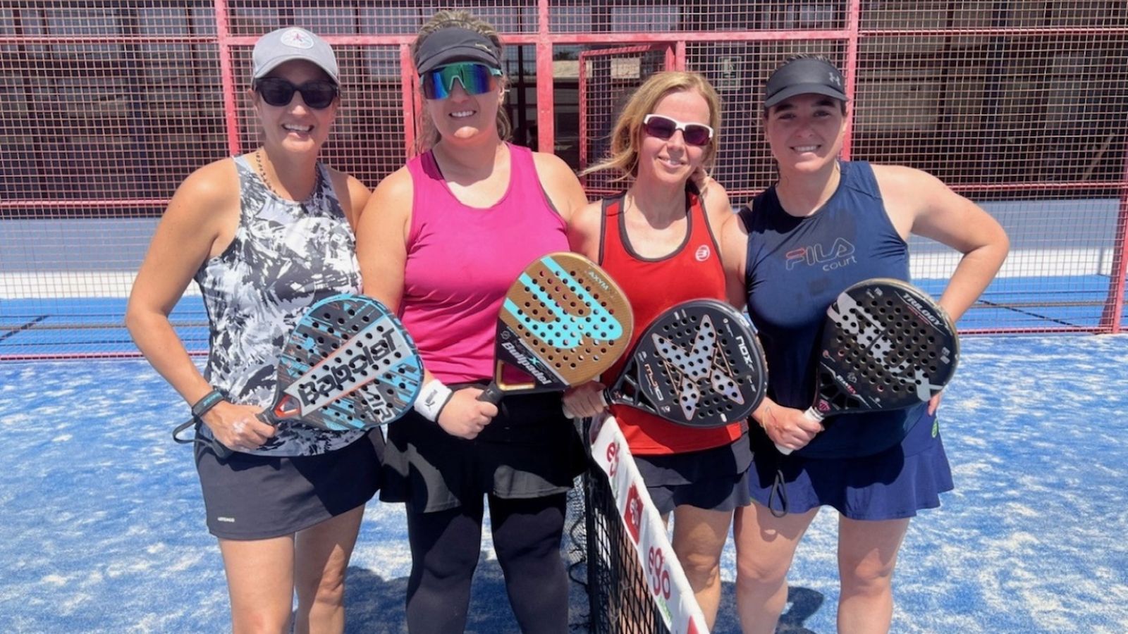 Algunas de las participantes de esta cita deportiva.