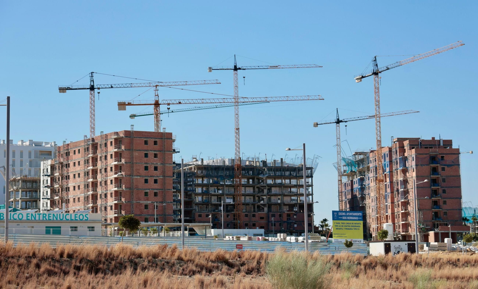 Así crecen de forma imparable las viviendas nuevas de Entrenúcleos (Dos Hermanas)