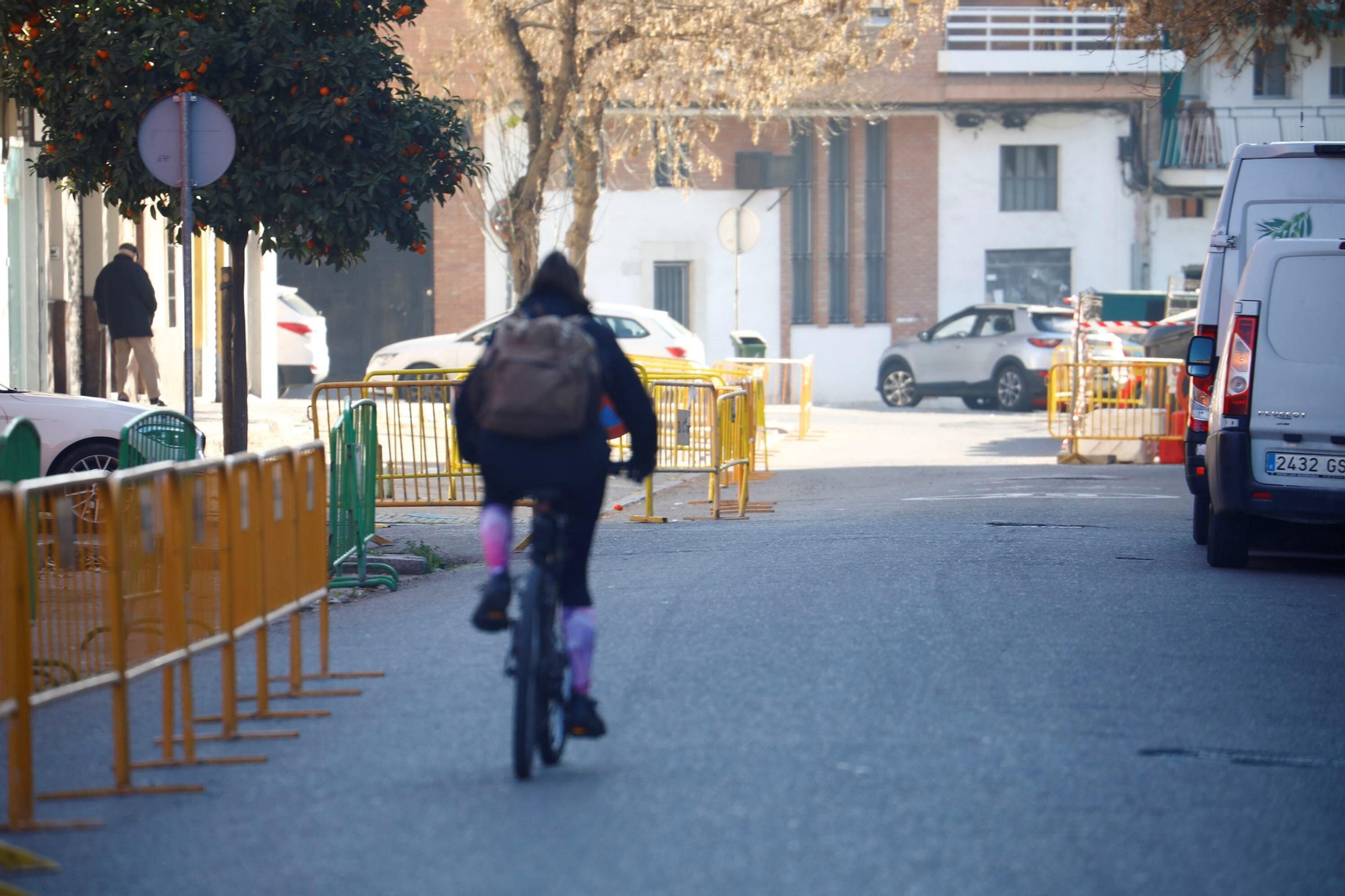 Obras en la Cuesta de la Pólvora.