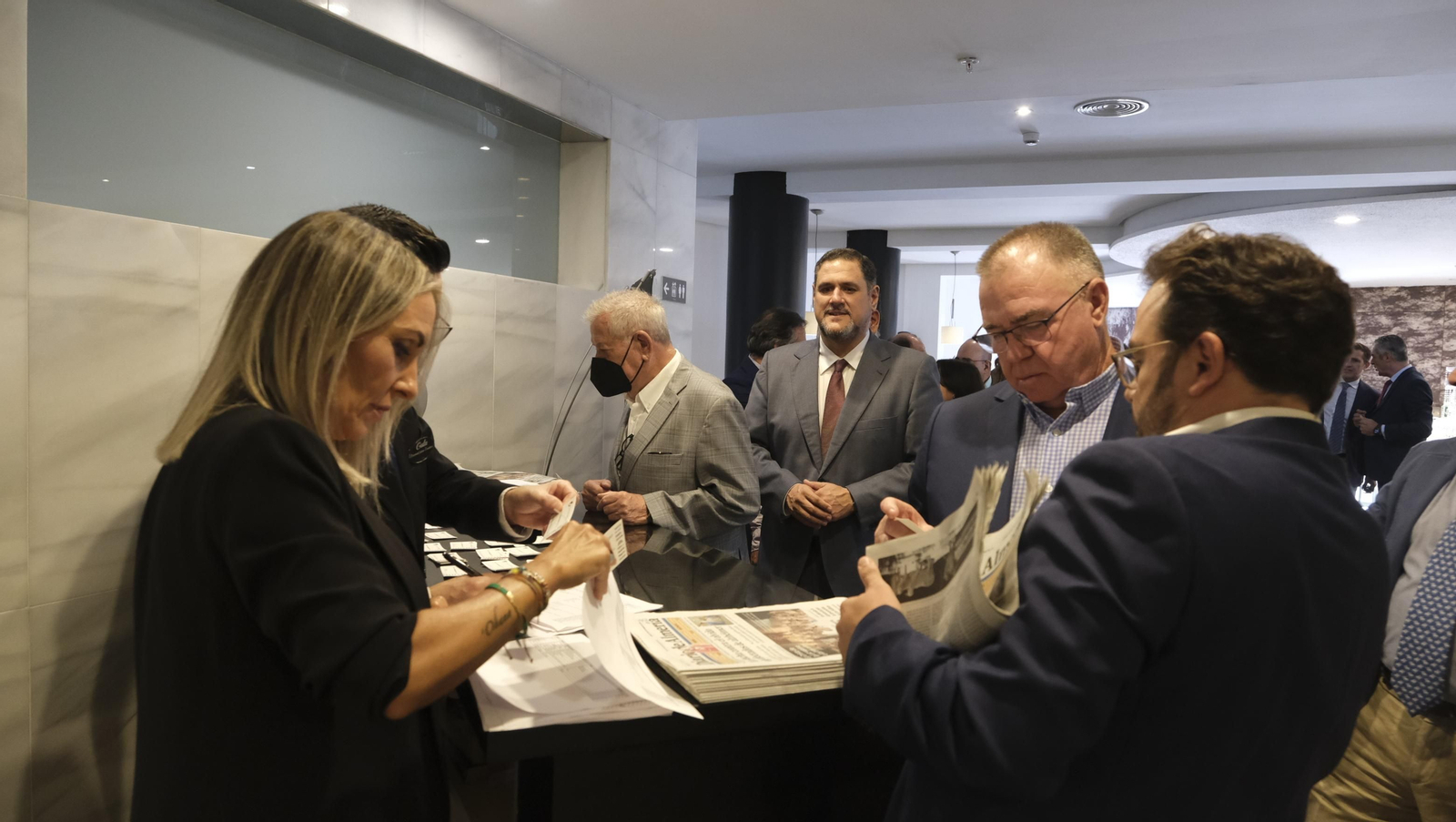 Imágenes del Foro Joly en Almería, con el Gobernador del Banco de España, Pablo Hernández de Cos