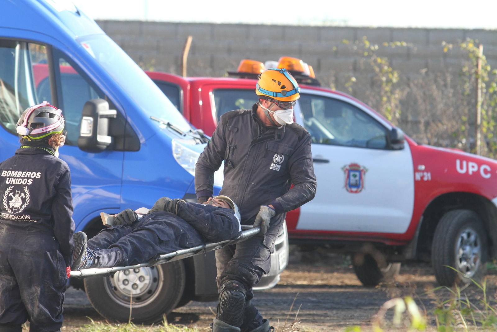 Imágenes del curso Asistencia Sanitaria en Catástrofes de Bomberos Unidos Sin Fronteras