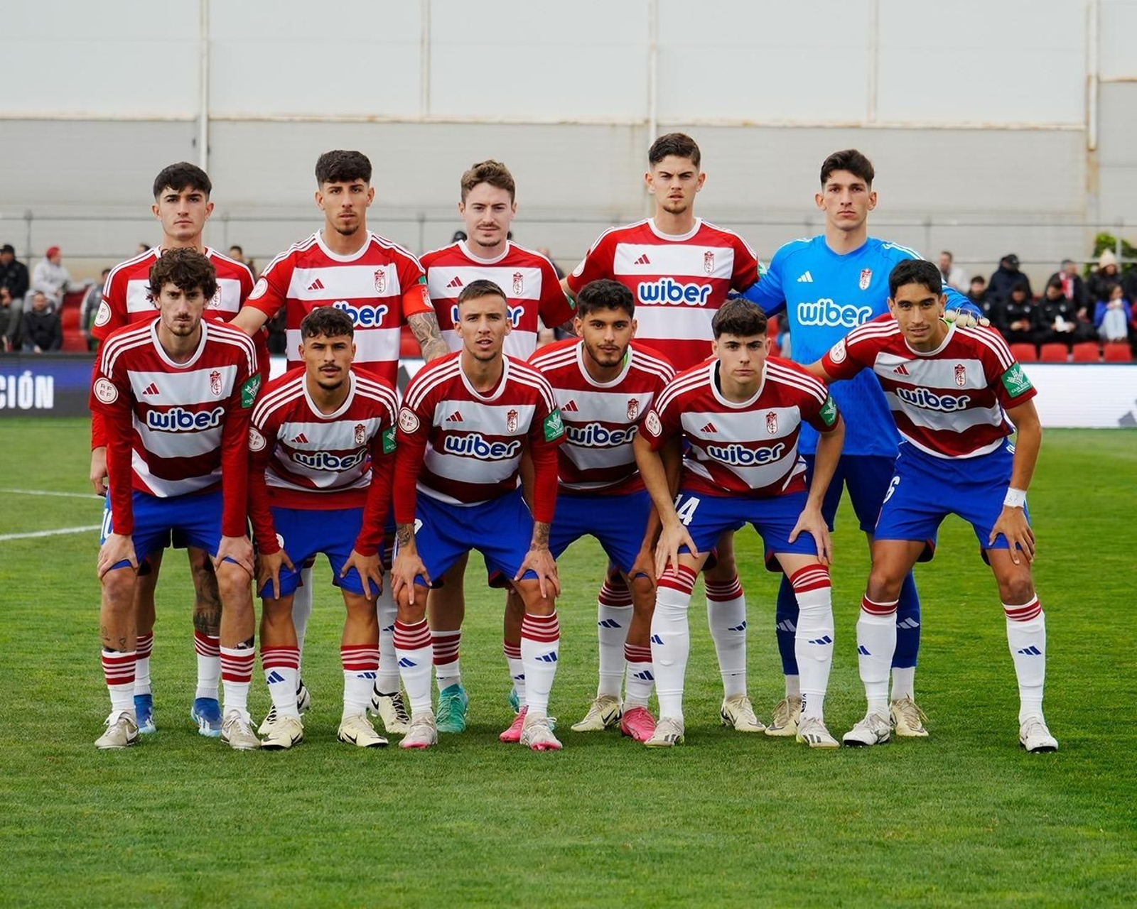 El once del Recreativo Granada la pasada jornada.